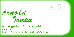 arnold tompa business card